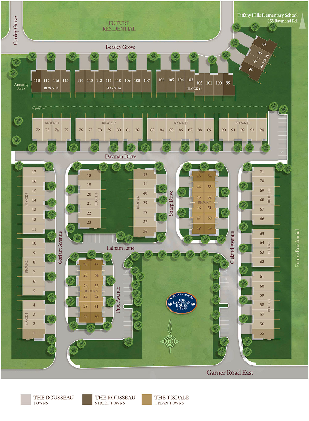 Garner Town Estates site plan